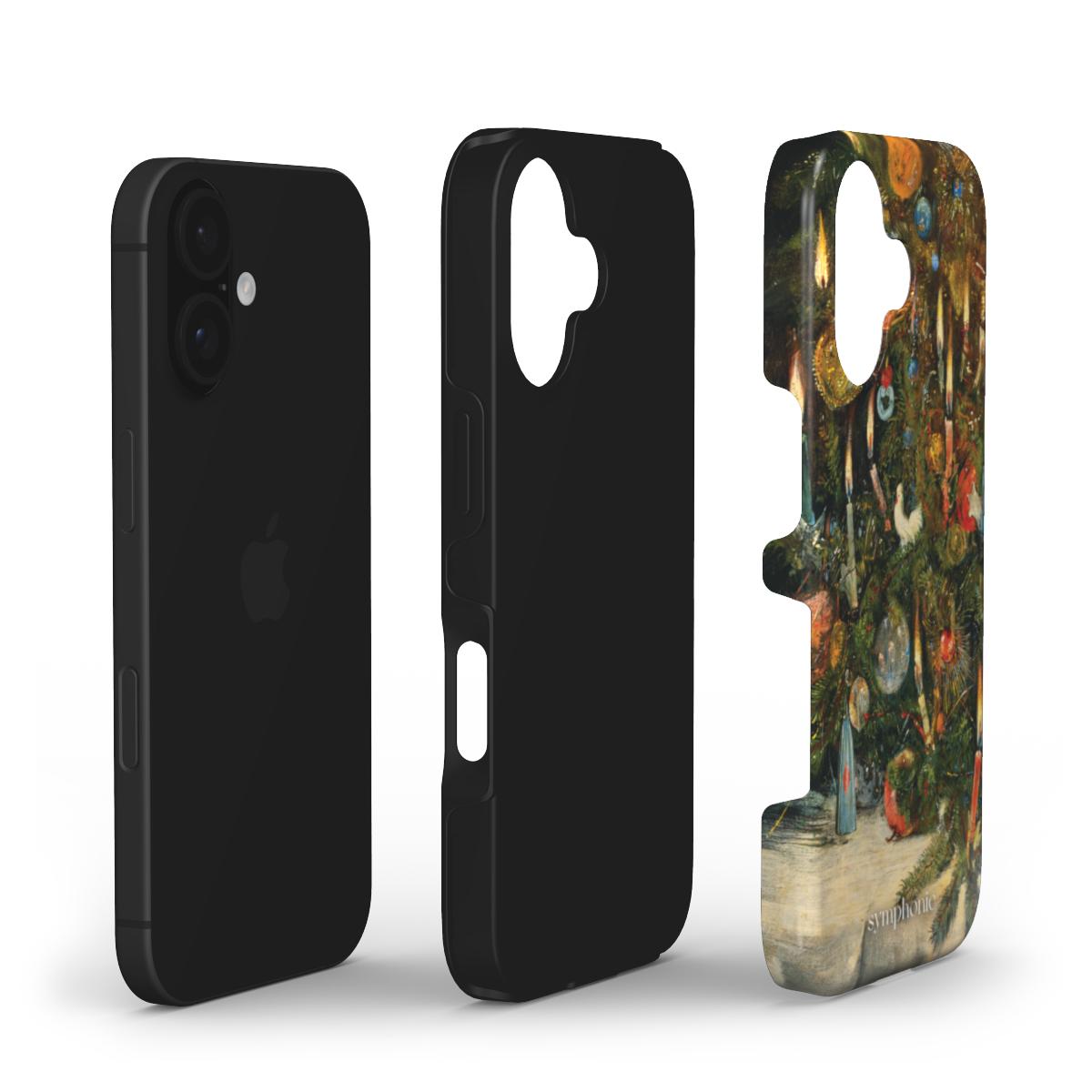 Christmas Tree Decorated with Lights - Tough