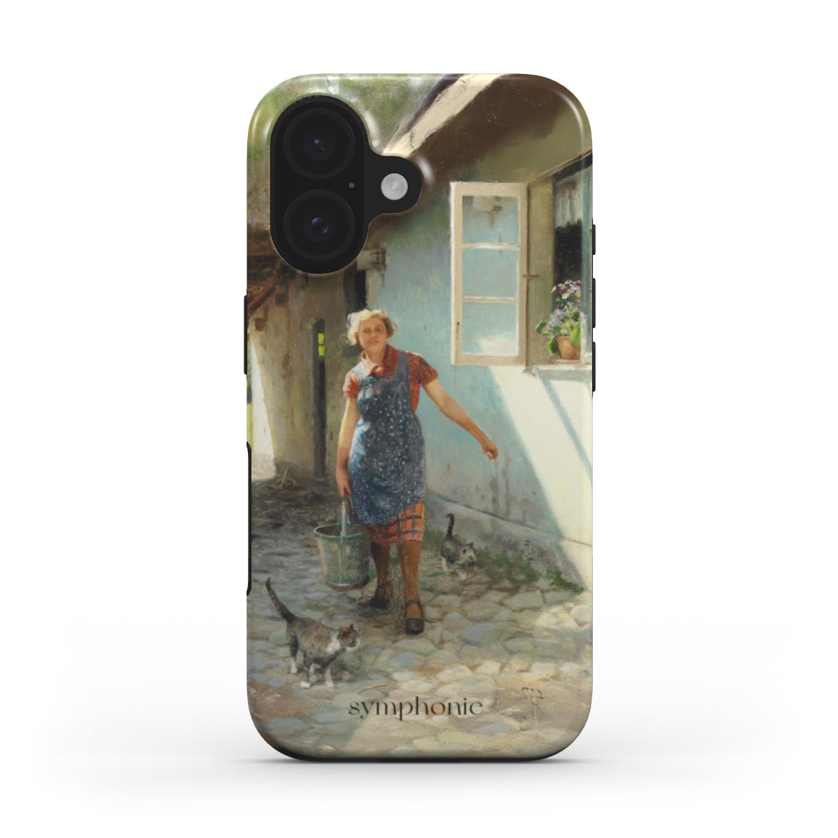 A woman and some cats - Tough MagSafe