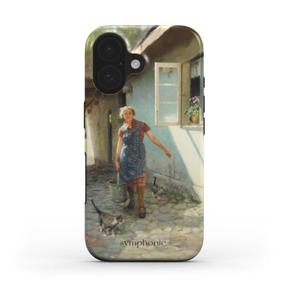 A woman and some cats - Tough MagSafe