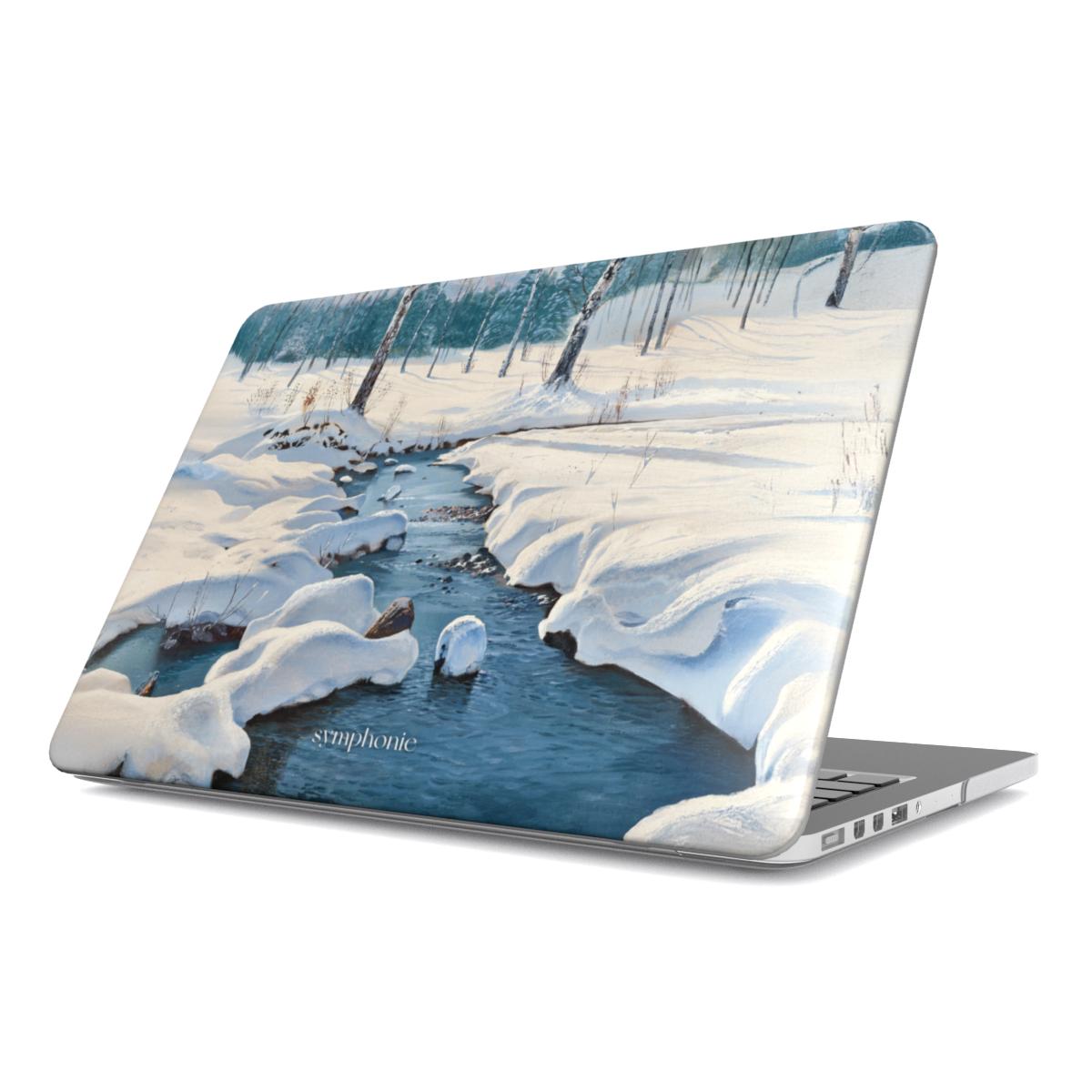 Winter Landscape with a Creek - MacBook case
