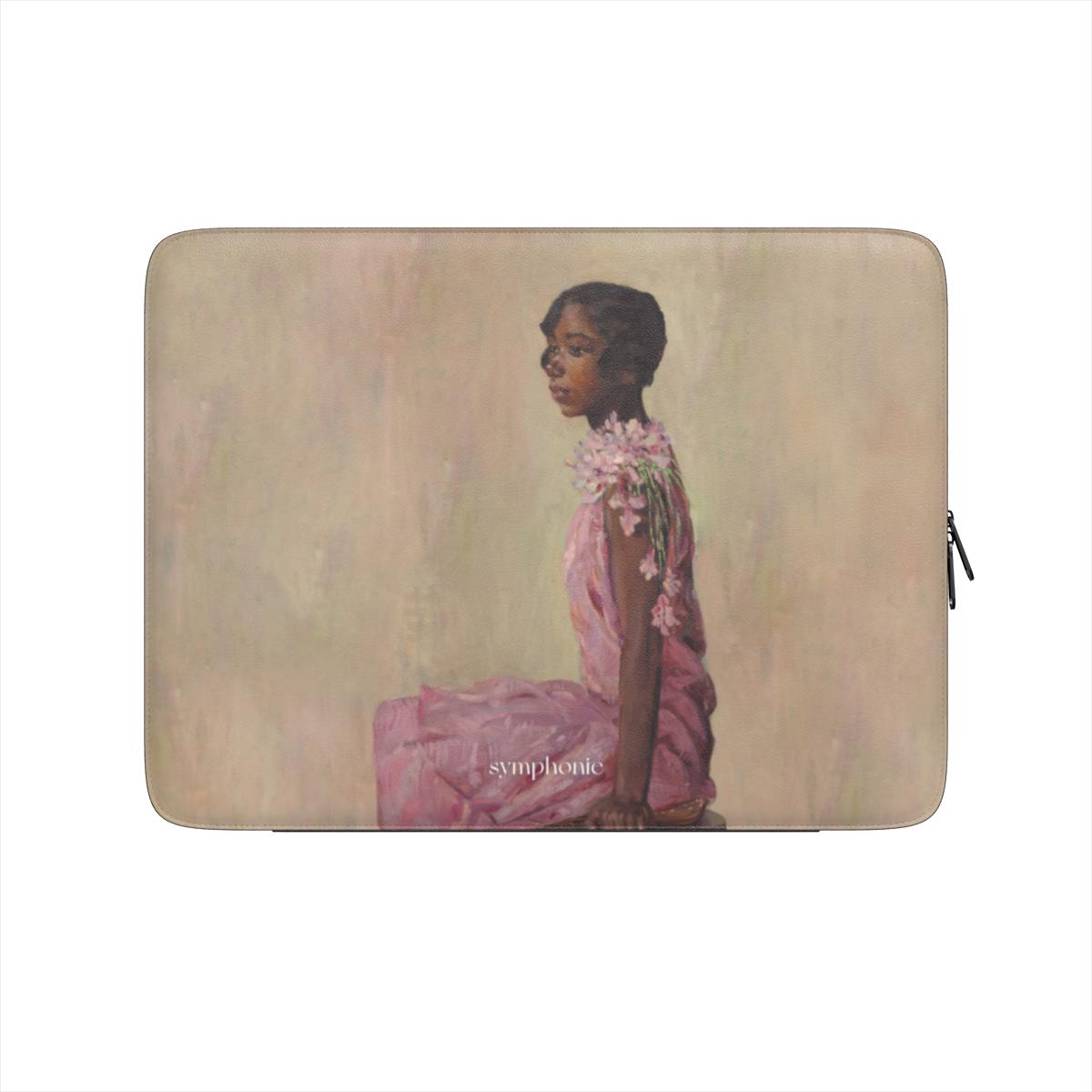 Girl in a Pink Dress - Laptop Sleeve
