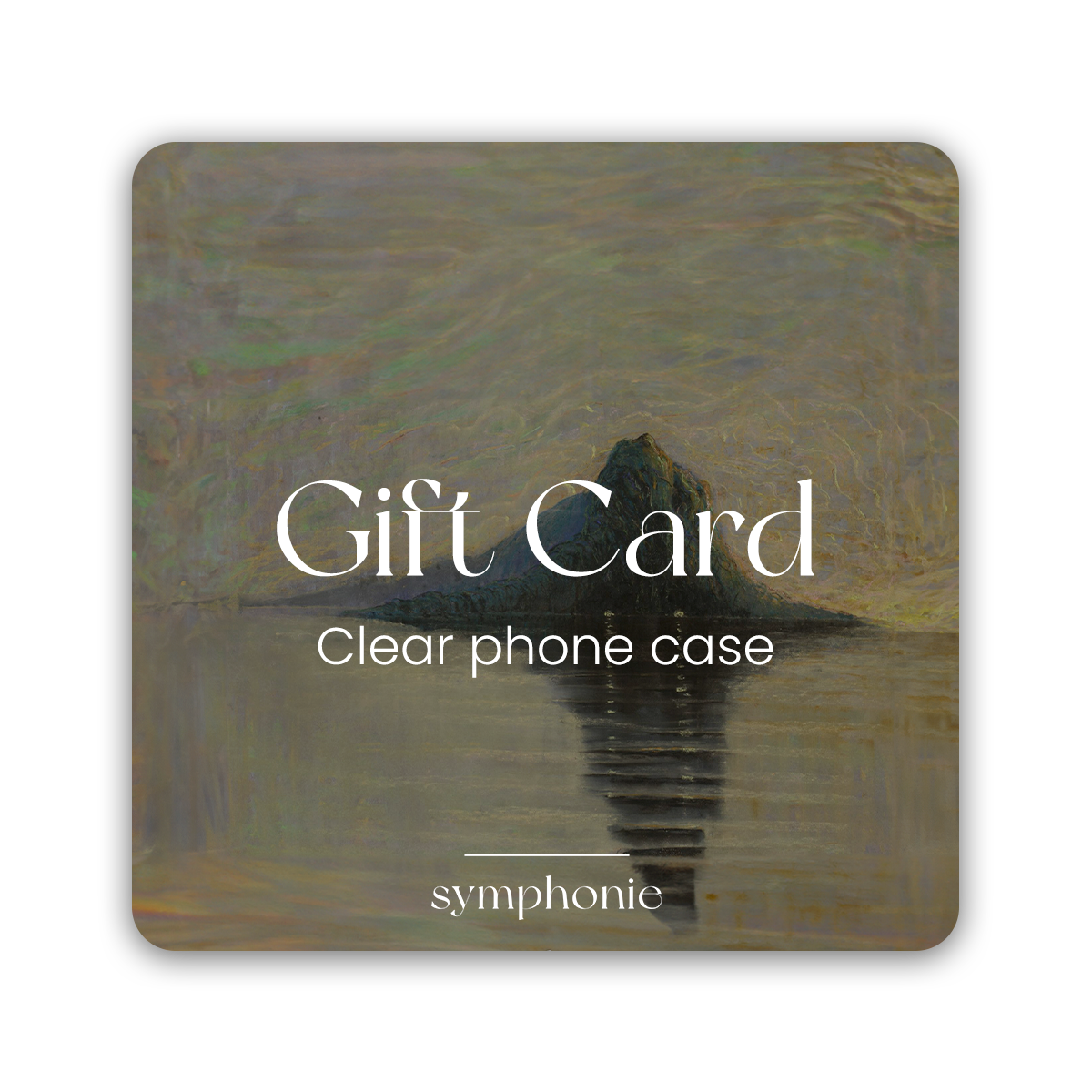 Gift Card - Clear phone case