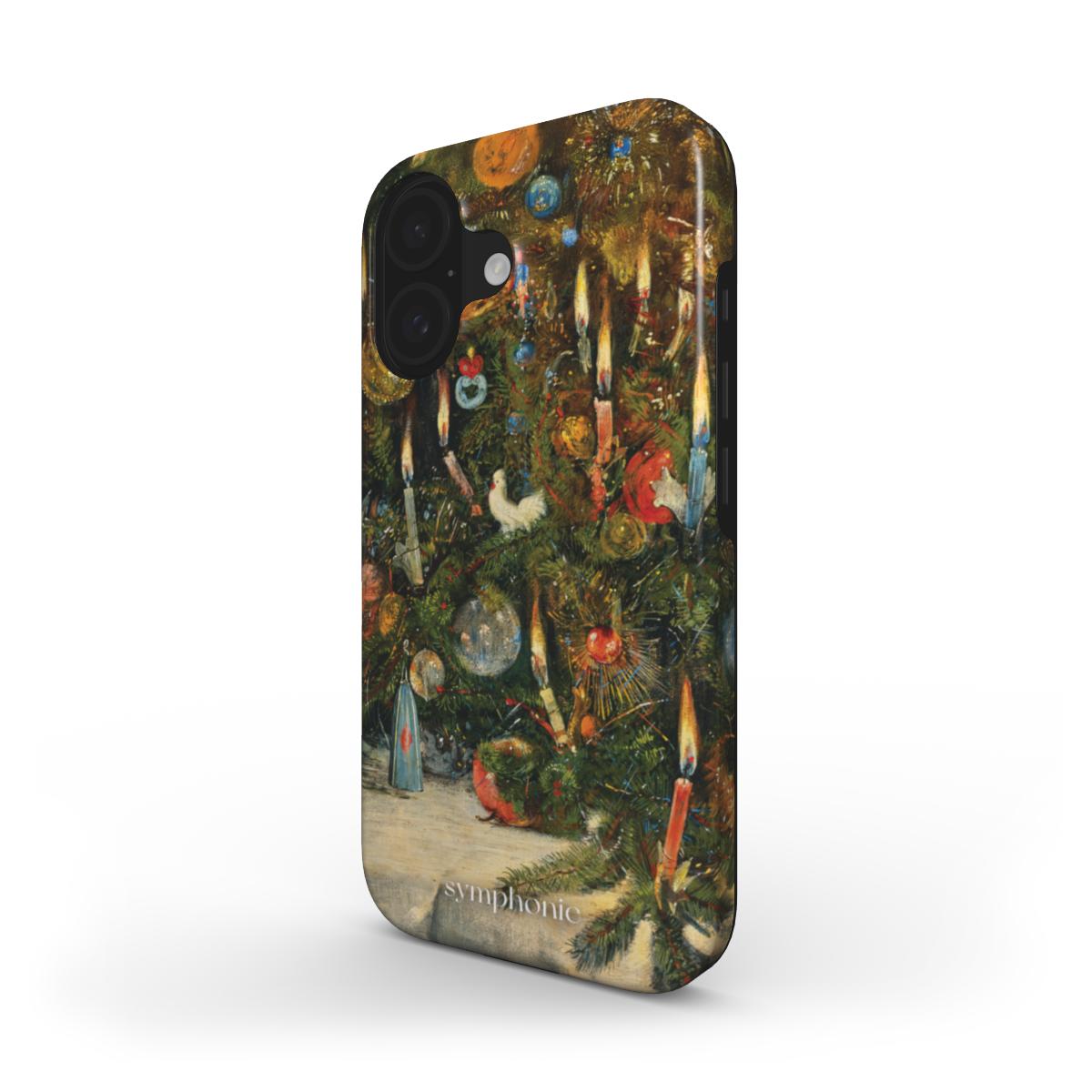 Christmas Tree Decorated with Lights - Tough